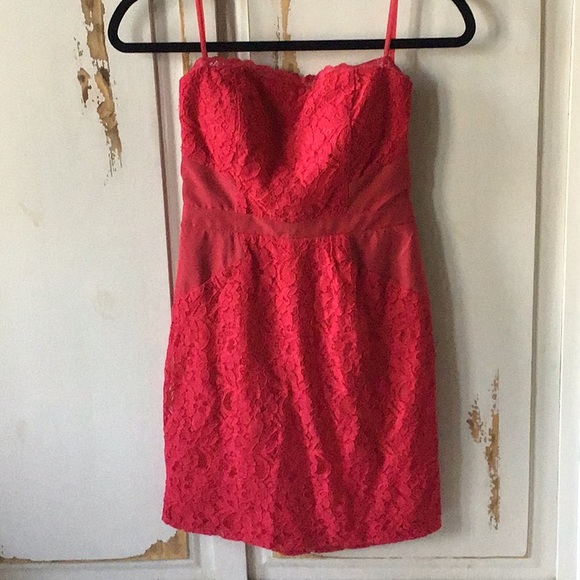 NWT! Fuchsia strapless mini dress size 3 - Picture 1 of 3